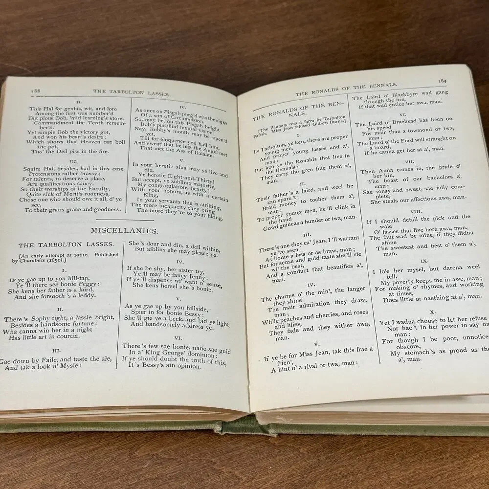 Robert Burns Complete Poetical Works 1900 Thomas Y. Crowell Co. Hardcover